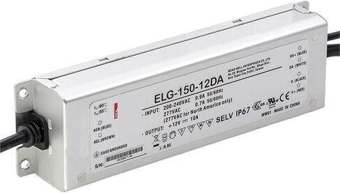 1pcs ELG-150 Waterproof LED Switching Power Supply 3Y 12/24/36/42/48/54(ELG-150-24DA-3Y 24V) in Saudi Arabia