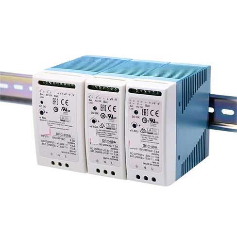 1pcs DRC-40 Switching Power Supply AC DC Transformer Din Rail Type Dual Output 40.02W 13.8V 27.8V 1.9A(DRC-40B) in Saudi Arabia
