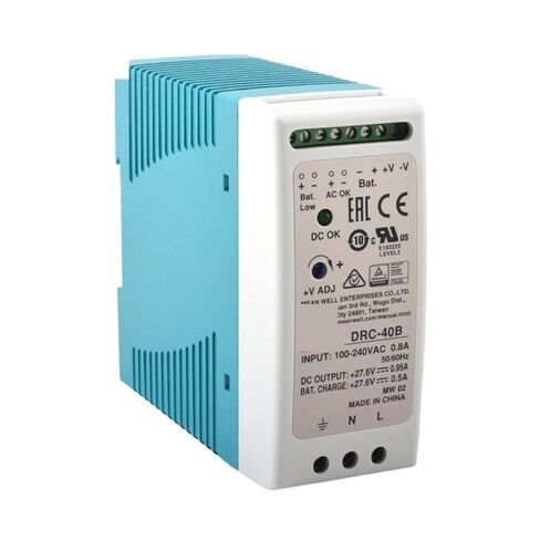 1pcs DRC-40 Switching Power Supply AC DC Transformer Din Rail Type Dual Output 40.02W 13.8V 27.8V 1.9A(DRC-40B) in Saudi Arabia
