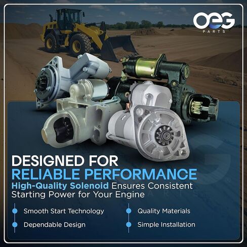 OEG Parts New Starter Compatible With 2003-2015 CASE 2859528, 47132888, 47137534, 47137538, 0001230021, 504036476, 50435711, 504357110, 50436476, SBO0275, 41024131, 41029042, SBO275 in Kuwait