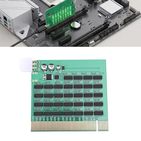 Fafeicy PCIe 16X Diagnostic Card with LED Lights PCI Express Motherboard Tester Type C Power Supply in Saudi Arabia