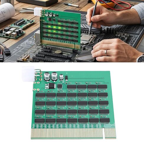 Fafeicy PCIe 16X Diagnostic Card with LED Lights PCI Express Motherboard Tester Type C Power Supply in Saudi Arabia