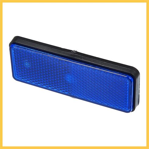 4 Pcs Universal Rectangle Shape Reflector for Motorcycle Garbage Cans Car Trailer Truck and Bike Blue Auto Replacement Parts in Saudi Arabia