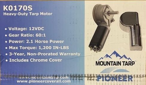 Mountain Tarp #K0170S 2.1 Horsepower Motor with 60:1 Gear Ratio Motor in Kuwait