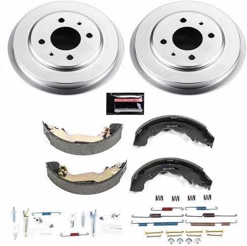 Power Stop KOE15336DK مجموعة فرامل بديلة خلفية متخصصة - اسطوانات الفرامل OE ووسادات الفرامل السيراميكية لسيارة Hyundai Accent 2004-2005 [نموذج محدد] in Kuwait