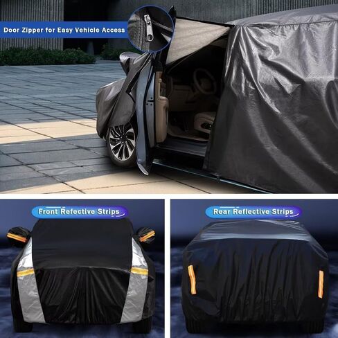SUV Car Cover for Nissan Ariya (2023-2024) All-Weather Outdoor Waterproof Rain Snow UV Sun Protector Full Exterior Weatherproof,Indoor Car Cover. in Saudi Arabia