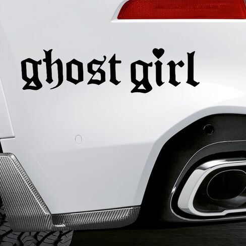 2pcs 7.87''x1.97'' Ghost Girl Vinyl Car Sticker, Waterproof Self-Adhesive Decorative Decal, Suitable for Car, Motorcycle, Laptop, Window and More |CZ407 (White) in Saudi Arabia