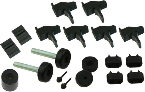 Inline Tube Compatible with 1970-72 GM A-body Cutlass, 442, F85, W-30 Hutsrt Olds, Hood, Door, Trunk, Gas Door, Glove Box, License Plate, Rubber Bumper Kit 19pc in Saudi Arabia