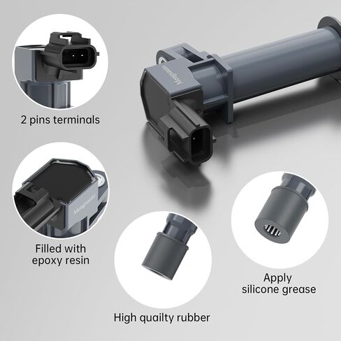 Ignition Coil Pack Compatible with Dodge Dakota Ram 1500 2002-2008 Durango 2004-2008 Commander Grand Cherokee 2005-2008 3.7L 4.7L Automotive Replacement Ignition Coils 56028138 in Saudi Arabia