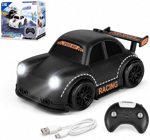 BYTEWAR Remote Control Car Toys for Boys, Smart-Follow RC Drift Car with One-Key Auto Showcase,USB-C Rechargeable Black RC Racing Car Simulated Sounds and Headlights, Kids Toys for Age 3+ in Saudi Arabia