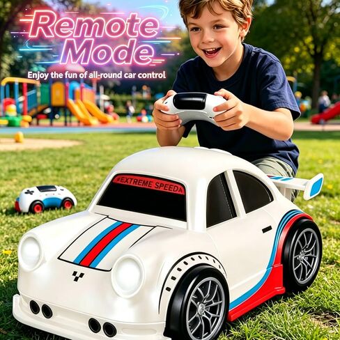 BYTEWAR Remote Control Car Toys for Boys, Smart-Follow RC Drift Car with One-Key Auto Showcase,USB-C Rechargeable Black RC Racing Car Simulated Sounds and Headlights, Kids Toys for Age 3+ in Saudi Arabia