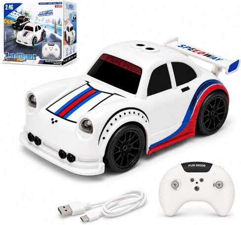 BYTEWAR Remote Control Car Toys for Boys, Smart-Follow RC Drift Car with One-Key Auto Showcase,USB-C Rechargeable Black RC Racing Car Simulated Sounds and Headlights, Kids Toys for Age 3+ in Saudi Arabia