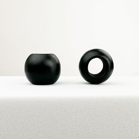 Large Hole Acrylic Beads - 300 Pcs Acrylic Large Hole Black Barrel Beads 10mm x 12mm with 5.7mm Hole for Leather, Paracord, DIY Projects & Crafts, Fits 5mm Cord, Matte Black in Saudi Arabia