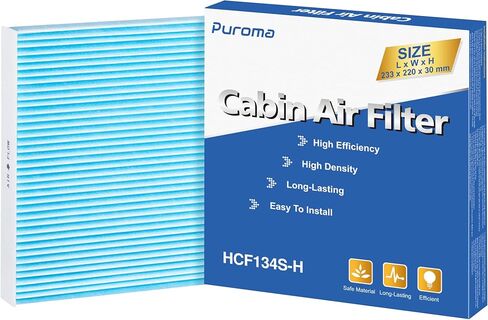فلتر هواء كابينة بوروما، متوافق مع CP134، CF10134، هوندا سيفيك، CR-V، أوديسي، بايلوت، أكورد، ريدجلاين، جواز السفر، أكورا CSX، ILX، MDX، RDX، TLX، RLX in Kuwait