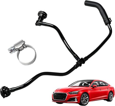 Engine Coolant Breather Pipe, Radiator Overflow Hose, Coolant Expansion Tank Bypass Line Compatible with Audi A4 Allroad 2017-2020 A5 Sportback Quattro 2018-2020 Replace # 8W0121081AN in Kuwait