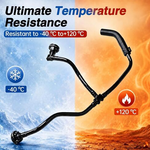 Engine Coolant Breather Pipe, Radiator Overflow Hose, Coolant Expansion Tank Bypass Line Compatible with Audi A4 Allroad 2017-2020 A5 Sportback Quattro 2018-2020 Replace # 8W0121081AN in Kuwait
