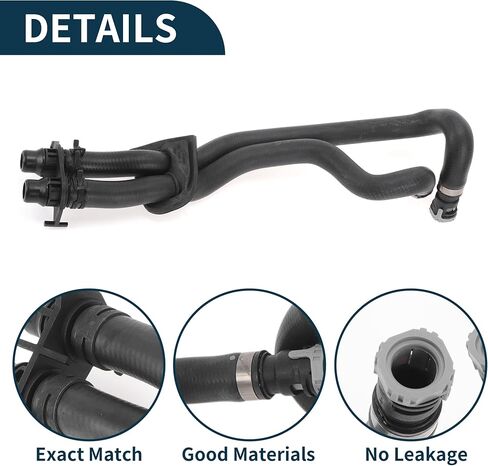 Radiator Hose Heater Hose No.31274927 for Volvo XC60 2010-2016 Black Rubber 1 Pc Warm Air Pipe Good Sealing in Kuwait