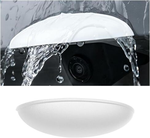 Car Rear View Camera Cover, Waterproof Vehicle Backup Lens Protector Sticker, Non-Destructive Installation Auto Reversing Camera Rain Protective Cover, Universal for SUV RV Truck (Black) in Saudi Arabia