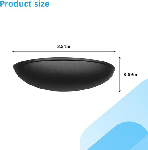 Car Rear View Camera Cover, Waterproof Vehicle Backup Lens Protector Sticker, Non-Destructive Installation Auto Reversing Camera Rain Protective Cover, Universal for SUV RV Truck (Black) in Saudi Arabia