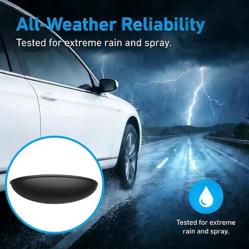 Car Rear View Camera Cover, Waterproof Vehicle Backup Lens Protector Sticker, Non-Destructive Installation Auto Reversing Camera Rain Protective Cover, Universal for SUV RV Truck (Black) in Saudi Arabia