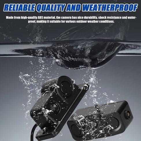 3 in 1 Visual Reversing Radars Camera Video Rearview Camera Car Backup Camera with 2 Radars Detecting Sensors & Buzzer in Saudi Arabia
