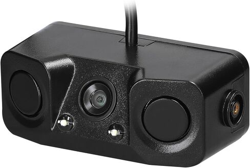 3 in 1 Visual Reversing Radars Camera Video Rearview Camera Car Backup Camera with 2 Radars Detecting Sensors & Buzzer in Saudi Arabia