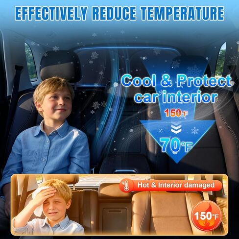 Rear Windshield Sun Shade for Tesla Model Y 2020-2026, Custom Fit Back Window Sunshade with 4 Clips, Blackout Privacy Protector, UV Ray & Heat Blocker for Car Camping, Foldable in Saudi Arabia