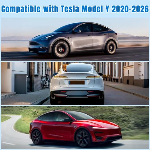 Rear Windshield Sun Shade for Tesla Model Y 2020-2026, Custom Fit Back Window Sunshade with 4 Clips, Blackout Privacy Protector, UV Ray & Heat Blocker for Car Camping, Foldable in Saudi Arabia