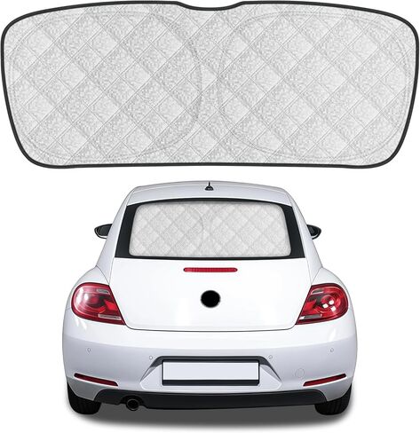 Rear Windshield Sun Shade for Tesla Model Y 2020-2026, Custom Fit Back Window Sunshade with 4 Clips, Blackout Privacy Protector, UV Ray & Heat Blocker for Car Camping, Foldable in Saudi Arabia