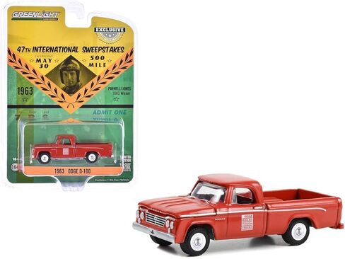 GL 1:64 1963 D-100-47th 500 Mile Sweepstakes - Official Truck Builds Tough Trucks 30402 Die-cast Car Model in Saudi Arabia
