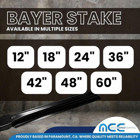 Mega Cargo Control 4 Pack 60" Bayer Hardware Trailer Stakes – Extra Tall Stake Hardware for Stake Body Trucks and Flatbed Trailers in Saudi Arabia