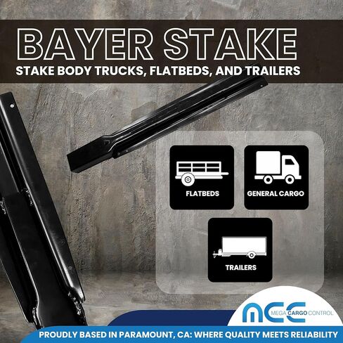 Mega Cargo Control 4 Pack 60" Bayer Hardware Trailer Stakes – Extra Tall Stake Hardware for Stake Body Trucks and Flatbed Trailers in Saudi Arabia