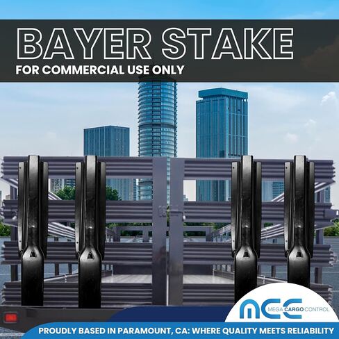 Mega Cargo Control 4 Pack 60" Bayer Hardware Trailer Stakes – Extra Tall Stake Hardware for Stake Body Trucks and Flatbed Trailers in Saudi Arabia