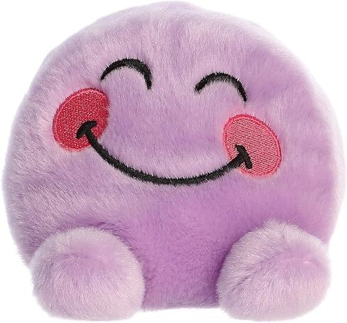 حيوان محشو من Aurora® Vibrant SmileyWorld® Joy Palm Pals™ - تصميمات لافتة للنظر للديكور القديم - ألعاب لغرف النوم وهدايا أعياد الميلاد والاحتفالات - أرجواني 4.5 بوصة in Kuwait