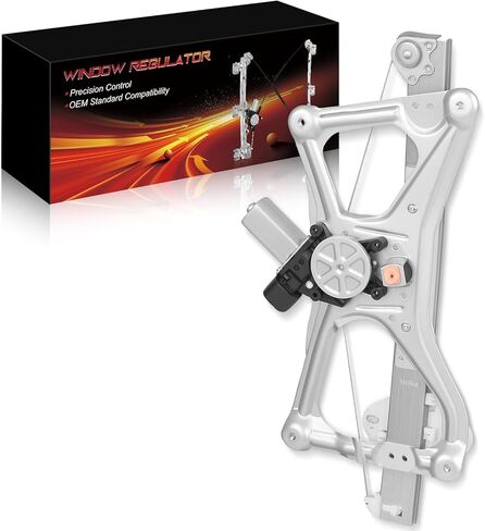 Front Left Driver Side Power Window Regulator with Motor for:-Honda Civic Dx Ex Gx Hybrid Lx Si 2006-2011, Civic Ex-L Hybrid-L Lx-S 2009-2011 4 Door Sedan, 6 Pins Connector Replace# 748-476 in Kuwait
