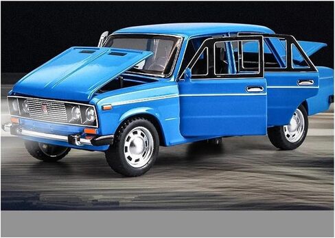 Decorative car Model 1/24 for Lada Die-cast Alloy Car Models Suitable for Decoratio Party Gifts Bookcase Decoration for Decoration(Blue) in Saudi Arabia