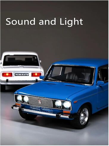 Decorative car Model 1/24 for Lada Die-cast Alloy Car Models Suitable for Decoratio Party Gifts Bookcase Decoration for Decoration(Blue) in Saudi Arabia