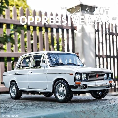 Decorative car Model 1/24 for Lada Die-cast Alloy Car Models Suitable for Decoratio Party Gifts Bookcase Decoration for Decoration(Blue) in Saudi Arabia