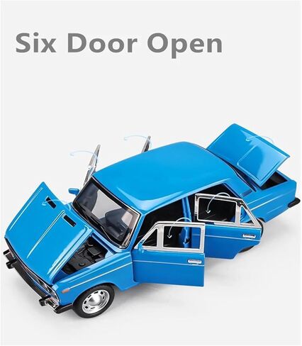 Decorative car Model 1/24 for Lada Die-cast Alloy Car Models Suitable for Decoratio Party Gifts Bookcase Decoration for Decoration(Blue) in Saudi Arabia