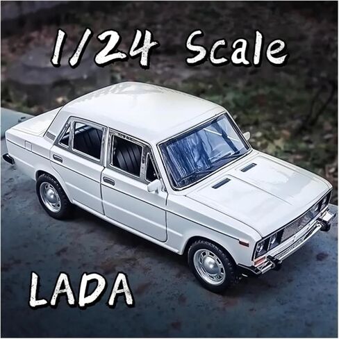 Decorative car Model 1/24 for Lada Die-cast Alloy Car Models Suitable for Decoratio Party Gifts Bookcase Decoration for Decoration(Blue) in Saudi Arabia