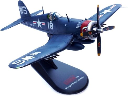 Alloy WWII USMC F4U Corsair Fighter VMF-323 Death Rattlers White 18 Model 1:72 Toy Simulation Science Exhibition Model in Saudi Arabia