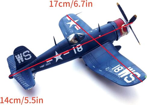 Alloy WWII USMC F4U Corsair Fighter VMF-323 Death Rattlers White 18 Model 1:72 Toy Simulation Science Exhibition Model in Saudi Arabia