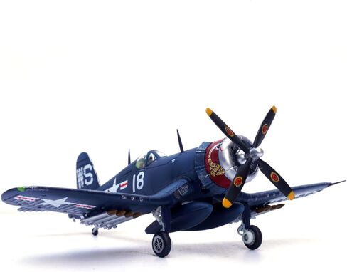 Alloy WWII USMC F4U Corsair Fighter VMF-323 Death Rattlers White 18 Model 1:72 Toy Simulation Science Exhibition Model in Saudi Arabia