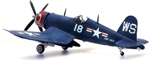 Alloy WWII USMC F4U Corsair Fighter VMF-323 Death Rattlers White 18 Model 1:72 Toy Simulation Science Exhibition Model in Saudi Arabia