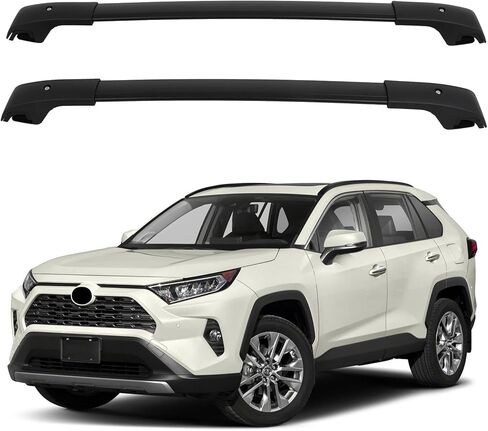 Roof Rack Cross Bars 2013-2018 for Toyota for RAV4 2.5L, Car Top Luggage Holder Capacity 165LBS, Black in Saudi Arabia