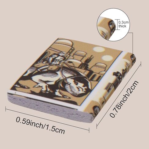 200PCS Book Miniatures Set, Mini Books for Anxiety Bookshelf, Dollhouse Decor, DIY Crafting, Mini House Decor in Kuwait