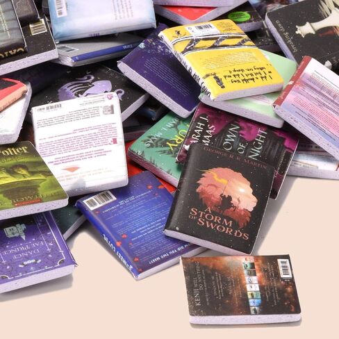 200PCS Book Miniatures Set, Mini Books for Anxiety Bookshelf, Dollhouse Decor, DIY Crafting, Mini House Decor in Kuwait