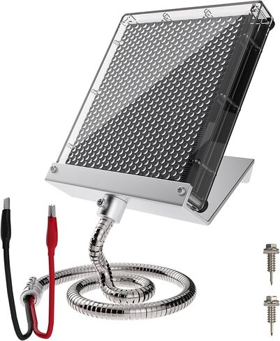 6V Solar Panel Battery Charger for Deer Feeder, 1.7W Waterproof Solar Panel with Mounting Bracket and Alligator Clips in Saudi Arabia