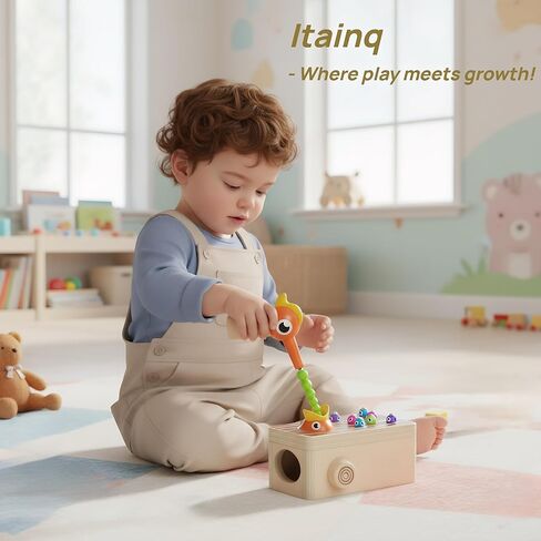 Montessori Toys for Boys and Girls Aged 2-4, Toddler Fine Motor Skills Learning, Wooden Bird Feeding Game in Saudi Arabia