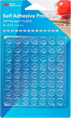 3M Bumpon SJ5376 Clear Bumper/Spacer Pad - Cylindrical Shaped Bumper - 0.315 in Width x 0.11 in Height - 26791 [PRICE is per PAD] in Kuwait